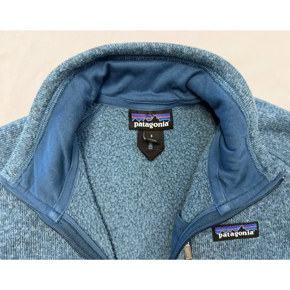 Patagonia Better Sweater 1/4 Zip Fleece Jacket Blue Men’s Size SMALL Gorpcore